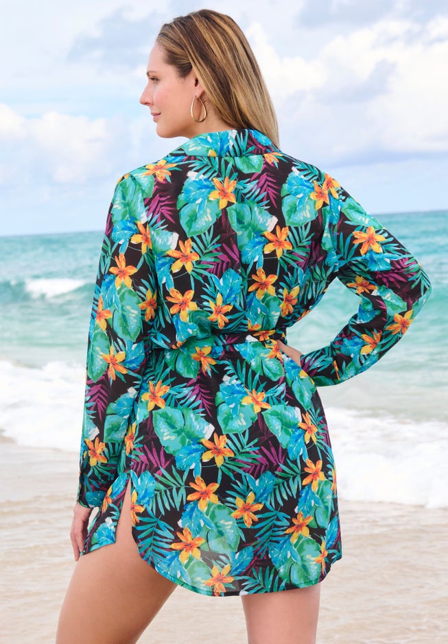 Button-Down Cover Up image number null