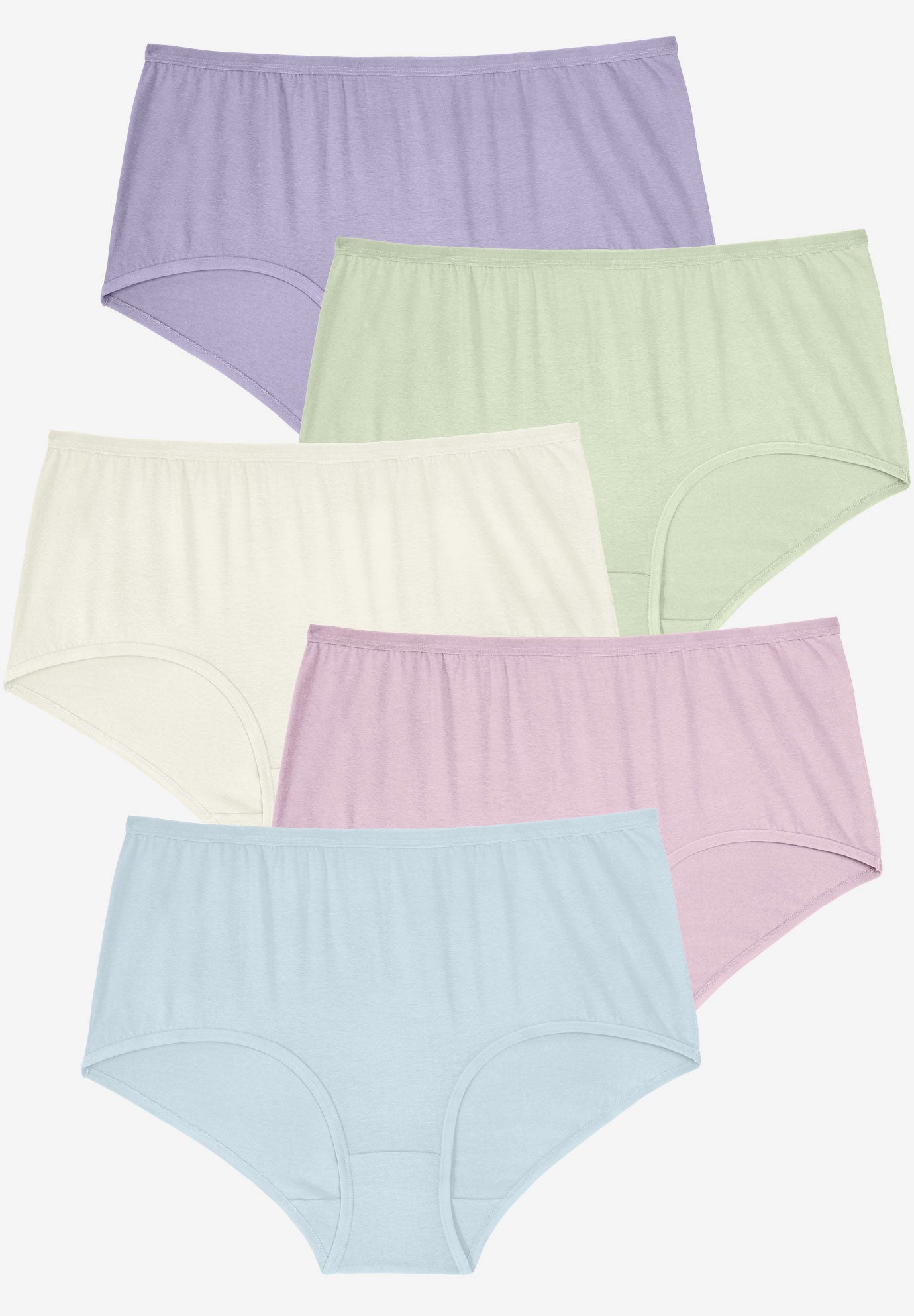 Full Coverage Stretch Cotton Brief 5-Pack image number 0