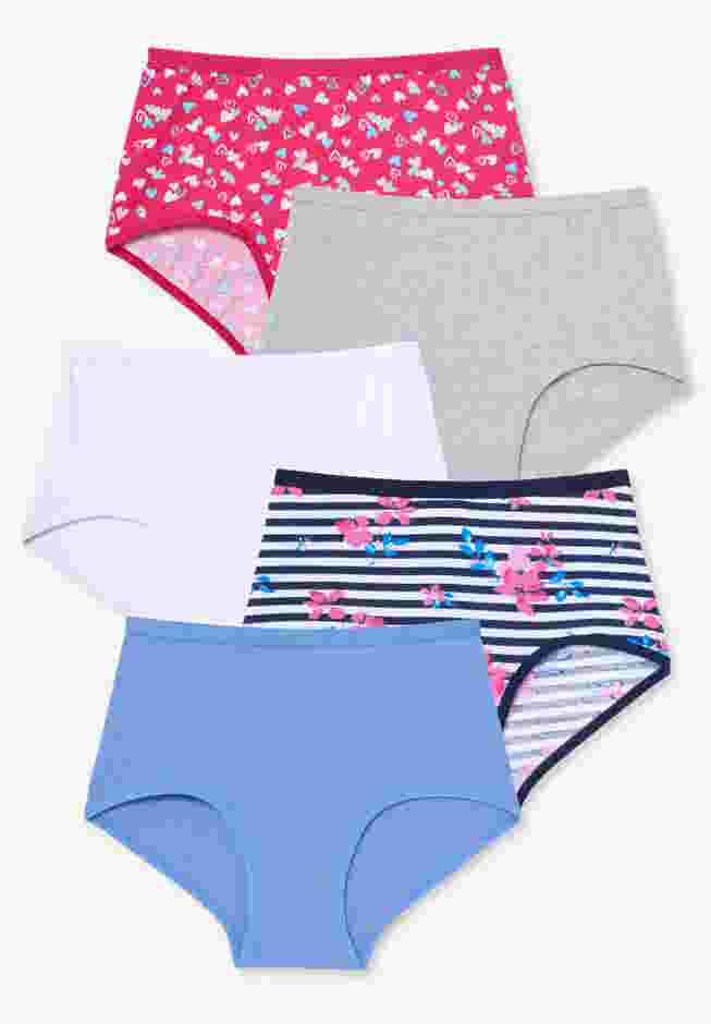 Full Coverage Stretch Cotton Brief 5-Pack image number 0