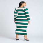 Striped Sweater Dress image number null
