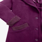 Plus Size Hooded Sherpa Fleece Coat image number null