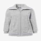 Plus Size High Collar Teddy Fleece Bomber image number null