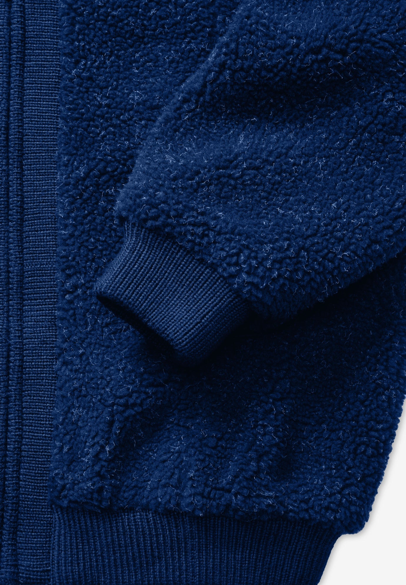 Plus Size High Collar Teddy Fleece Bomber image number 4