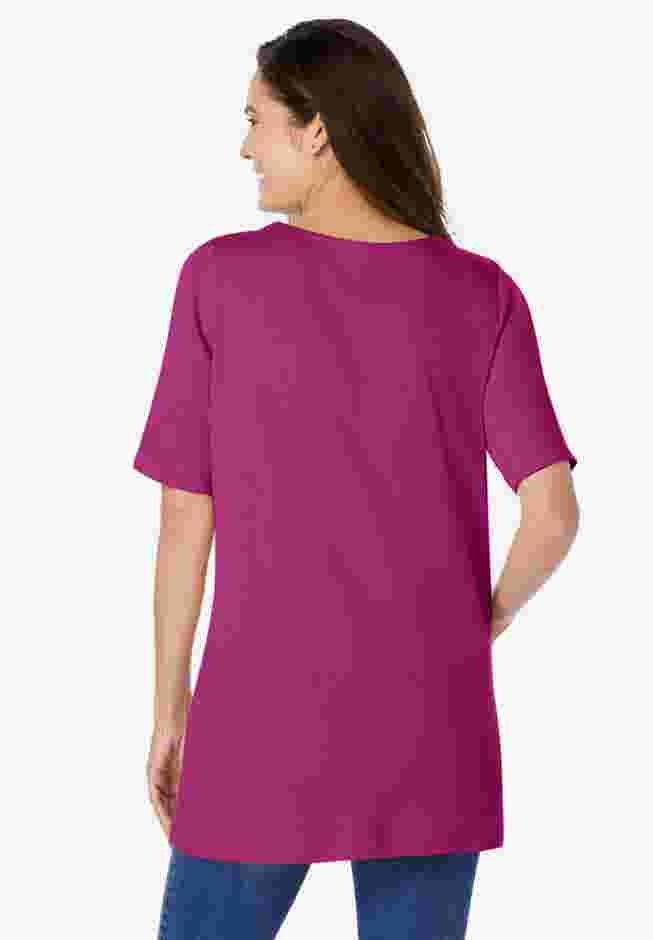 7-Day Embroidered Layered-Look Tunic image number 1