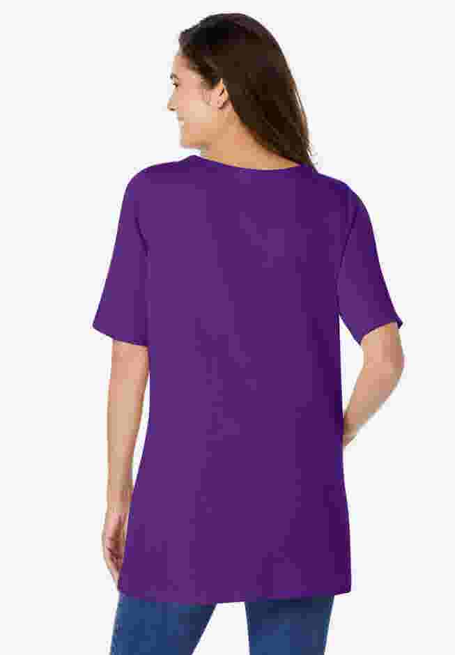 7-Day Embroidered Layered-Look Tunic image number 1