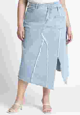 Deconstructed Denim Skirt image number 1