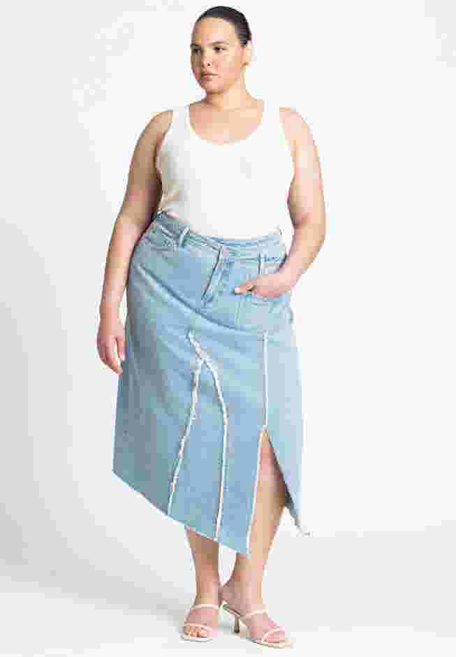 Deconstructed Denim Skirt image number 0