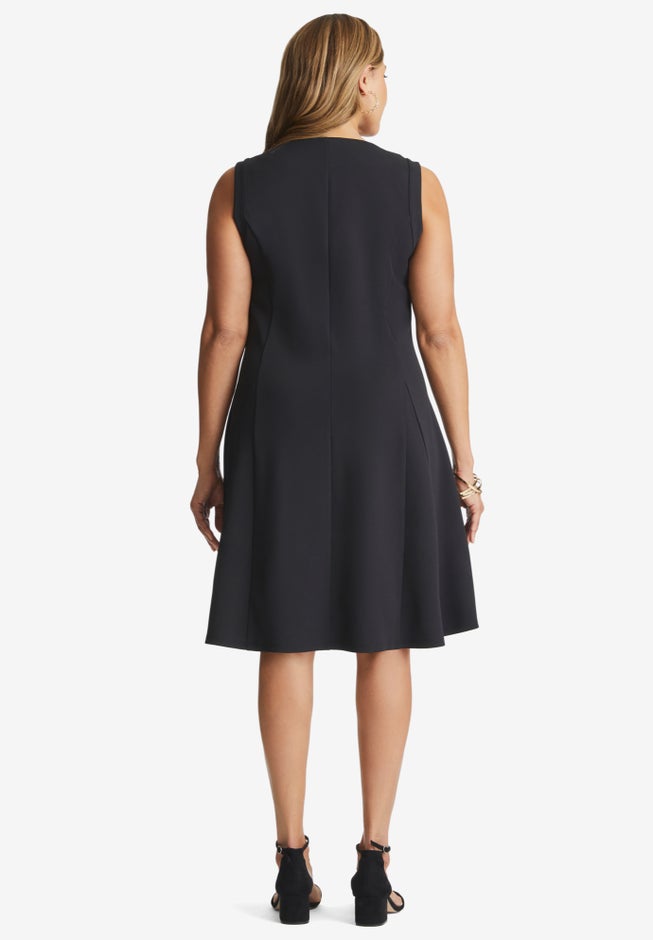 Sleeveless Crepe Dress image number 1