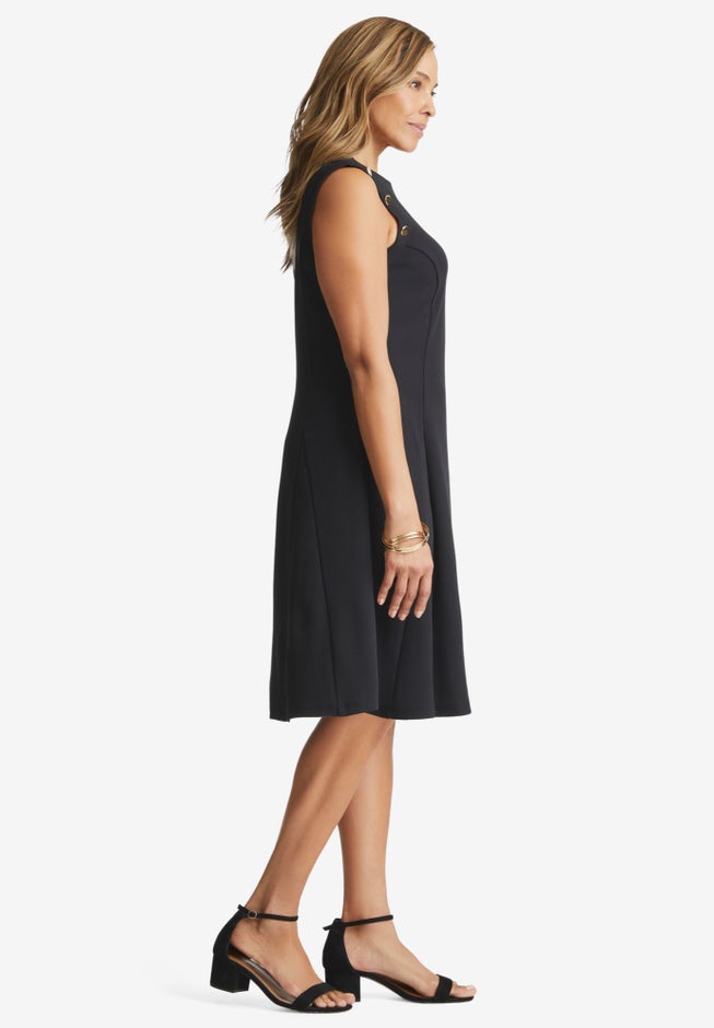 Sleeveless Crepe Dress image number 2