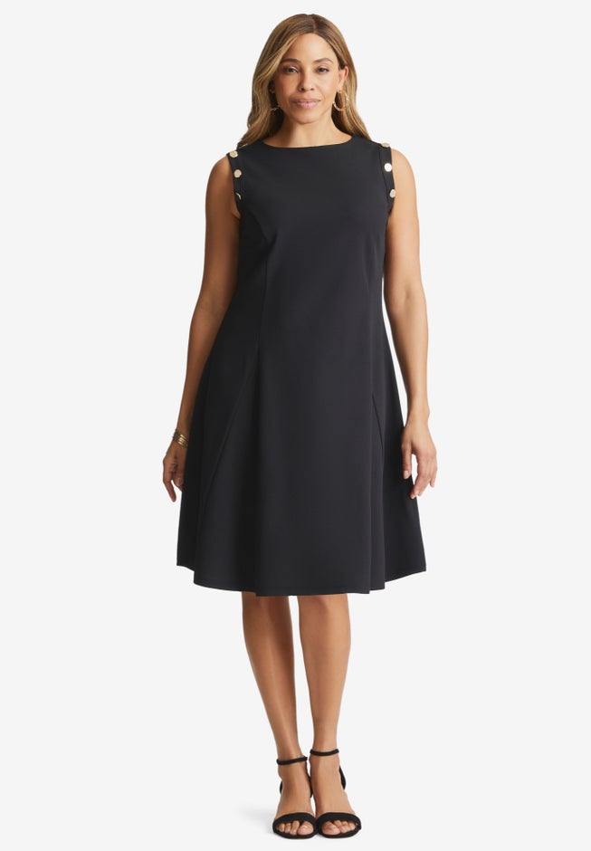Sleeveless Crepe Dress image number 0