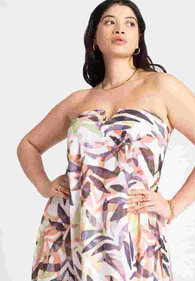 Strapless Cover Up Maxi Dress image number 2