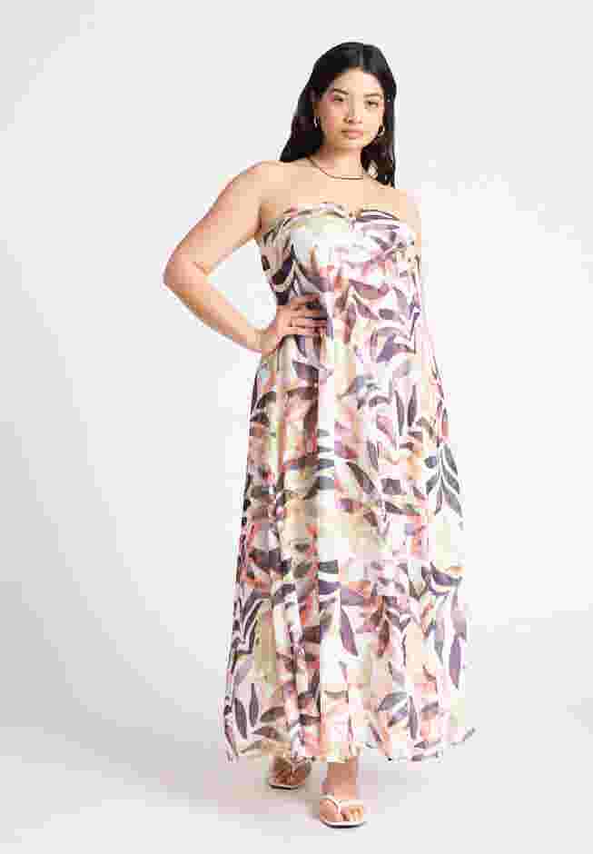 Strapless Cover Up Maxi Dress image number 0