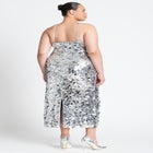 Strappy Paillette Column Dress image number null