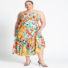 Strappy Flare Maxi Dress image number null