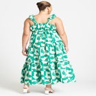 Tiered Button Up Flare Dress image number null