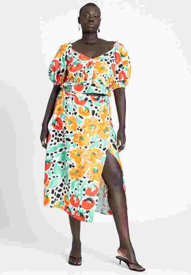 Printed Wrap Skirt image number 1