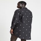 Embroidered Oversized Shirtdress image number null