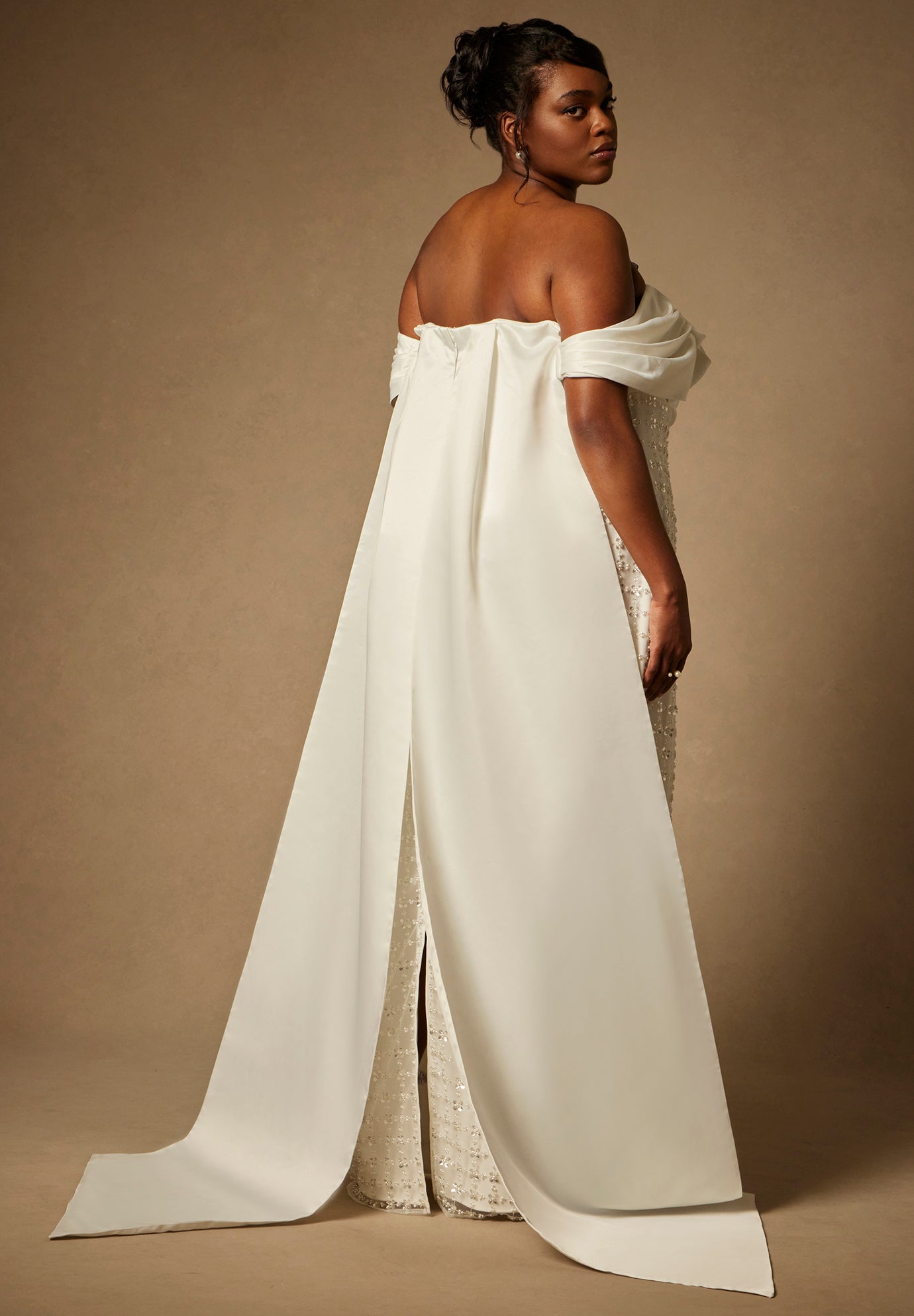 Bridal By Eloquii Embellished Column Gown With Train image number 3