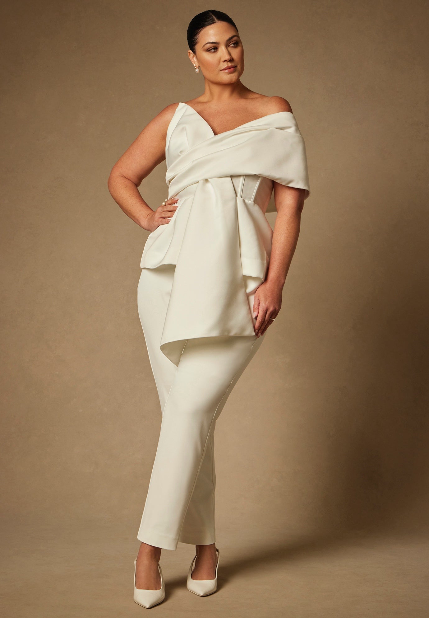 Bridal By Eloquii Cigarette Pant image number 0
