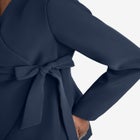 2-Piece Wrap Jacket Skirt Suit image number null