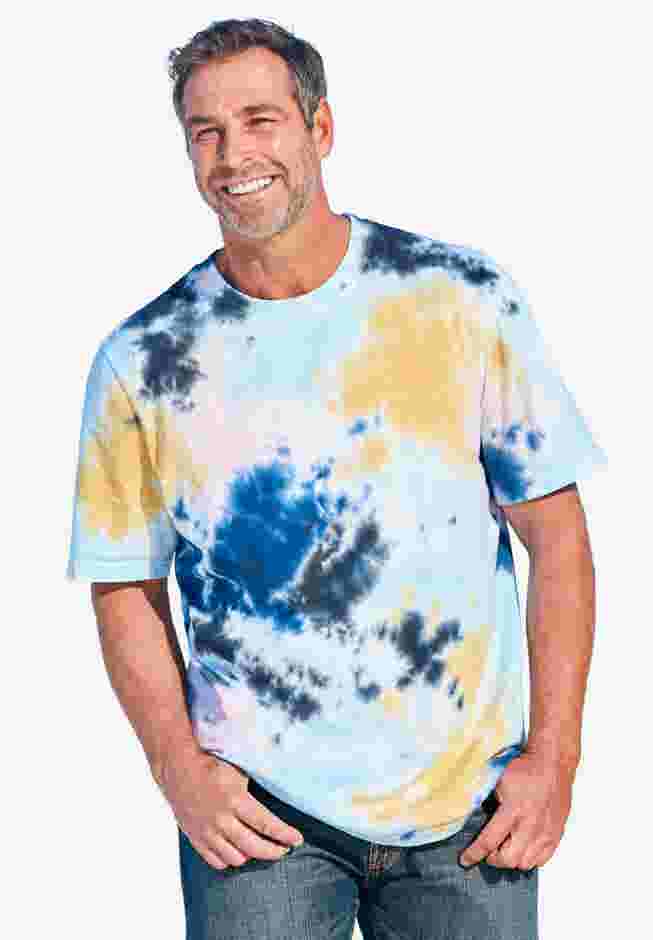 Lightweight Tie-Dye Crewneck Tee image number 0