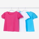 Eyelet Ruffle Tee image number null