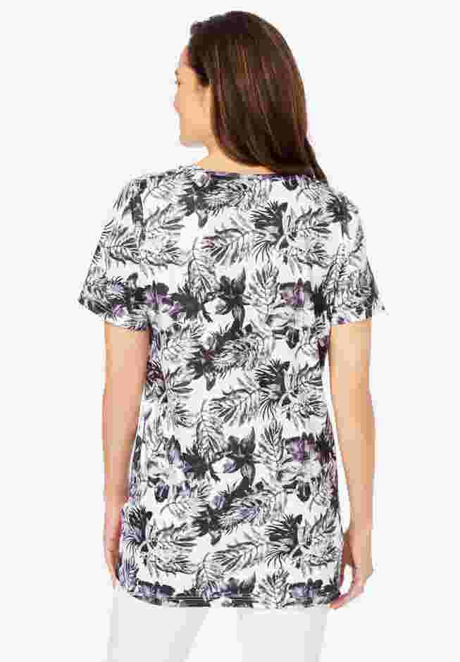 Short Sleeve Watercolor Tunic image number 1