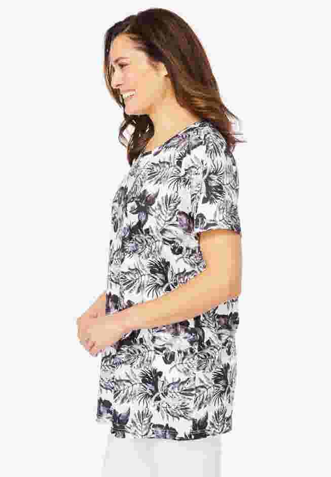Short Sleeve Watercolor Tunic image number 2