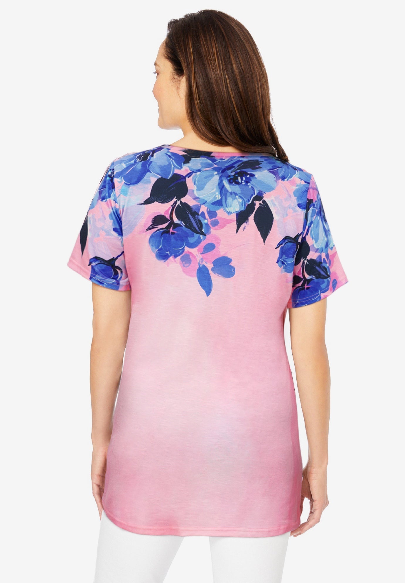 Short Sleeve Watercolor Tunic image number 1