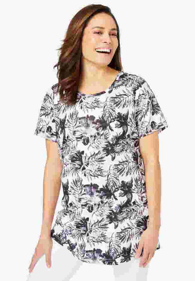 Short Sleeve Watercolor Tunic image number 0