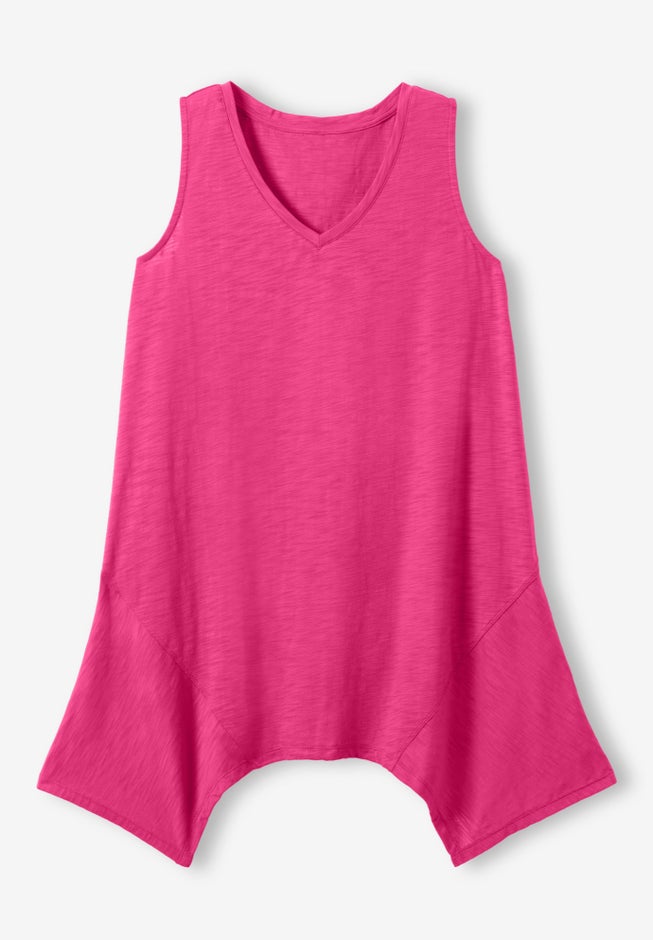 Sleeveless Hanky Hem Tunic image number null