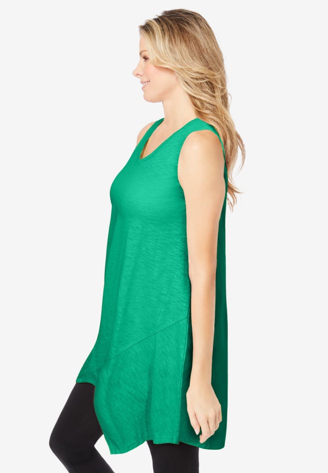 Sleeveless Hanky Hem Tunic image number 2