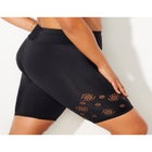 8" Laser Cut High Waist Swim Bike Short image number null