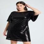 Tee Sequin Mini Dress image number null