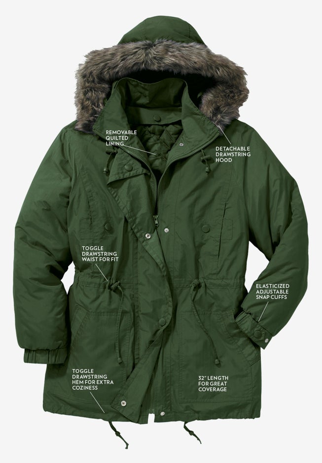 Quilt-Lined Taslon® Anorak image number 3