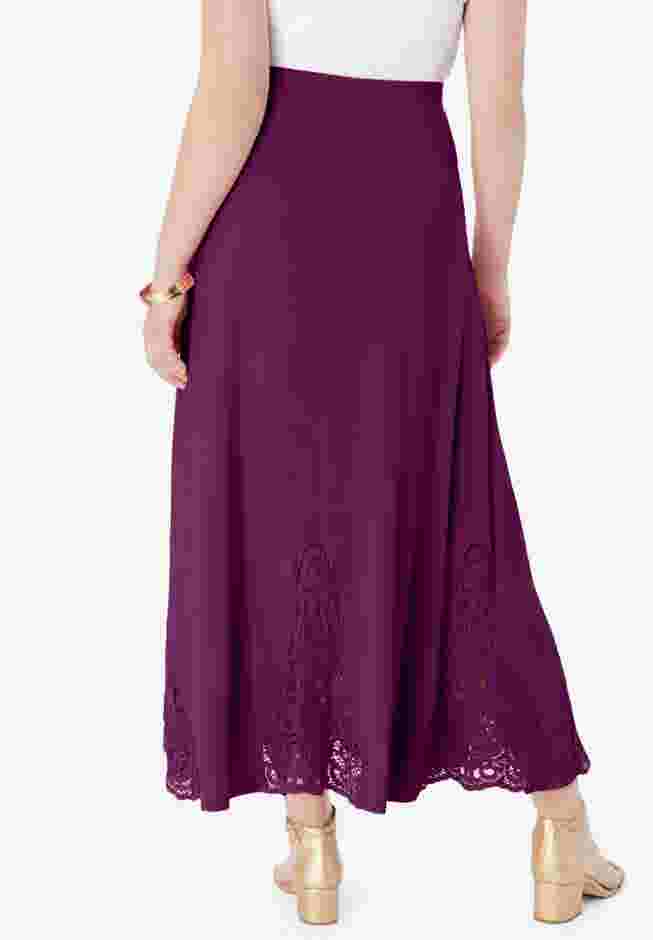 Ultrasmooth® Fabric Lace Maxi Skirt image number 1