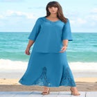 Ultrasmooth® Fabric Lace Maxi Skirt image number null