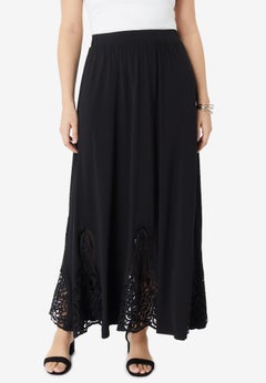 Ultrasmooth&reg; Fabric Lace Maxi Skirt