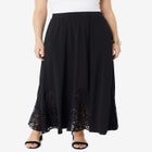 Ultrasmooth® Fabric Lace Maxi Skirt image number null
