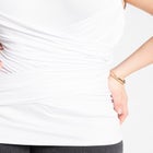 Ruched Overlay Detail Top image number null