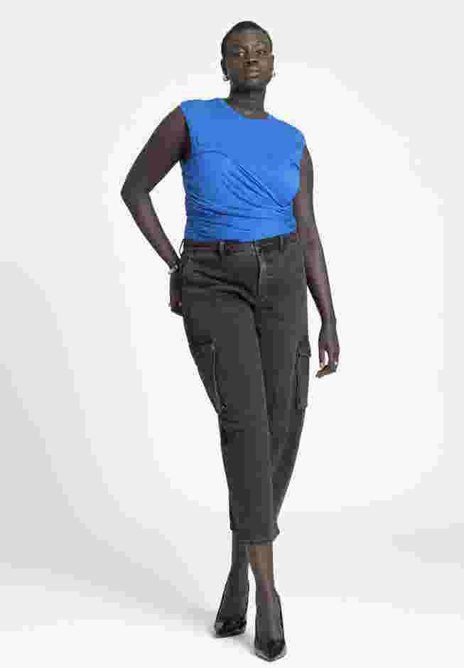 Ruched Overlay Detail Top image number 3