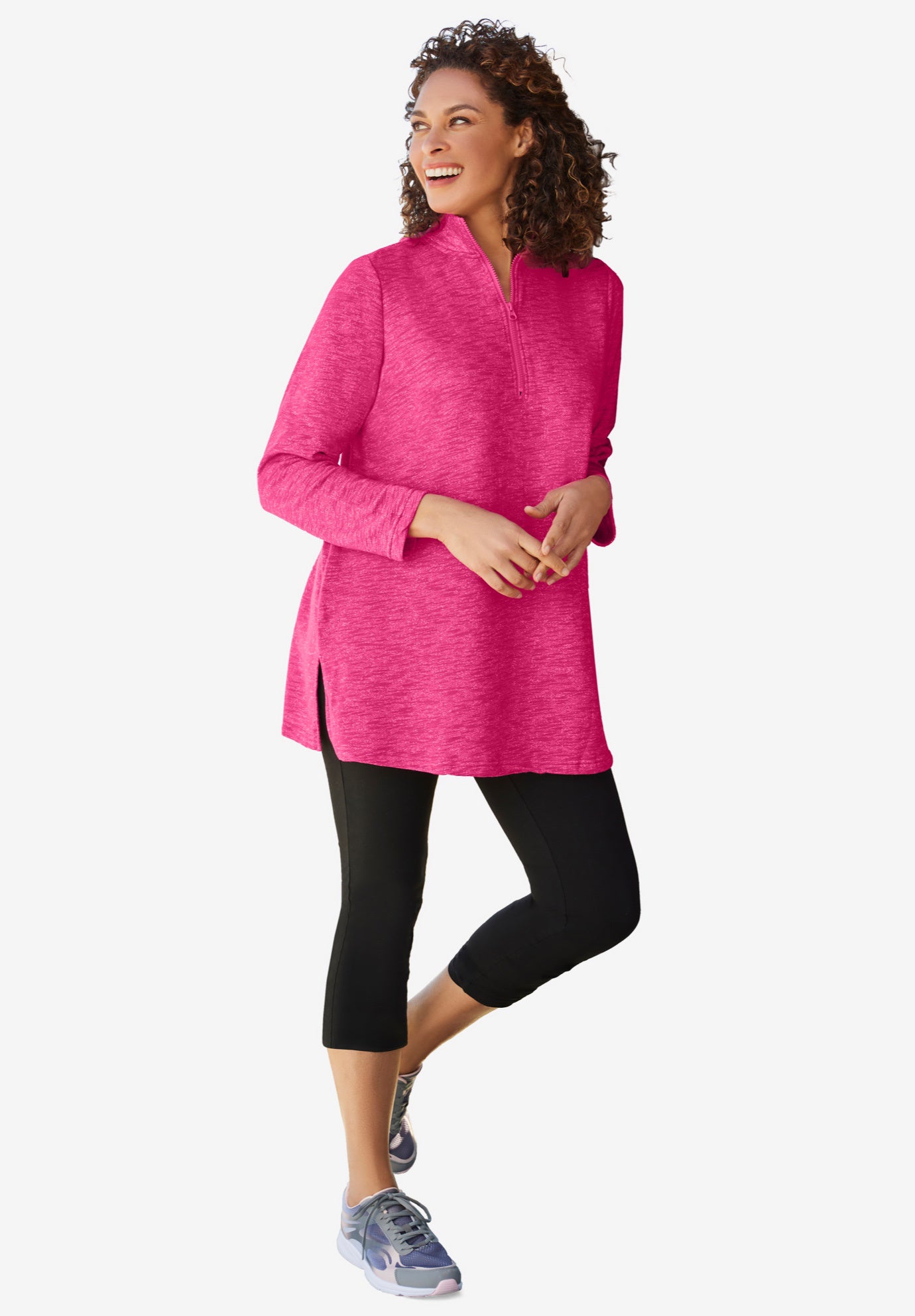 French Terry Quarter-Zip Sweatshirt image number 3