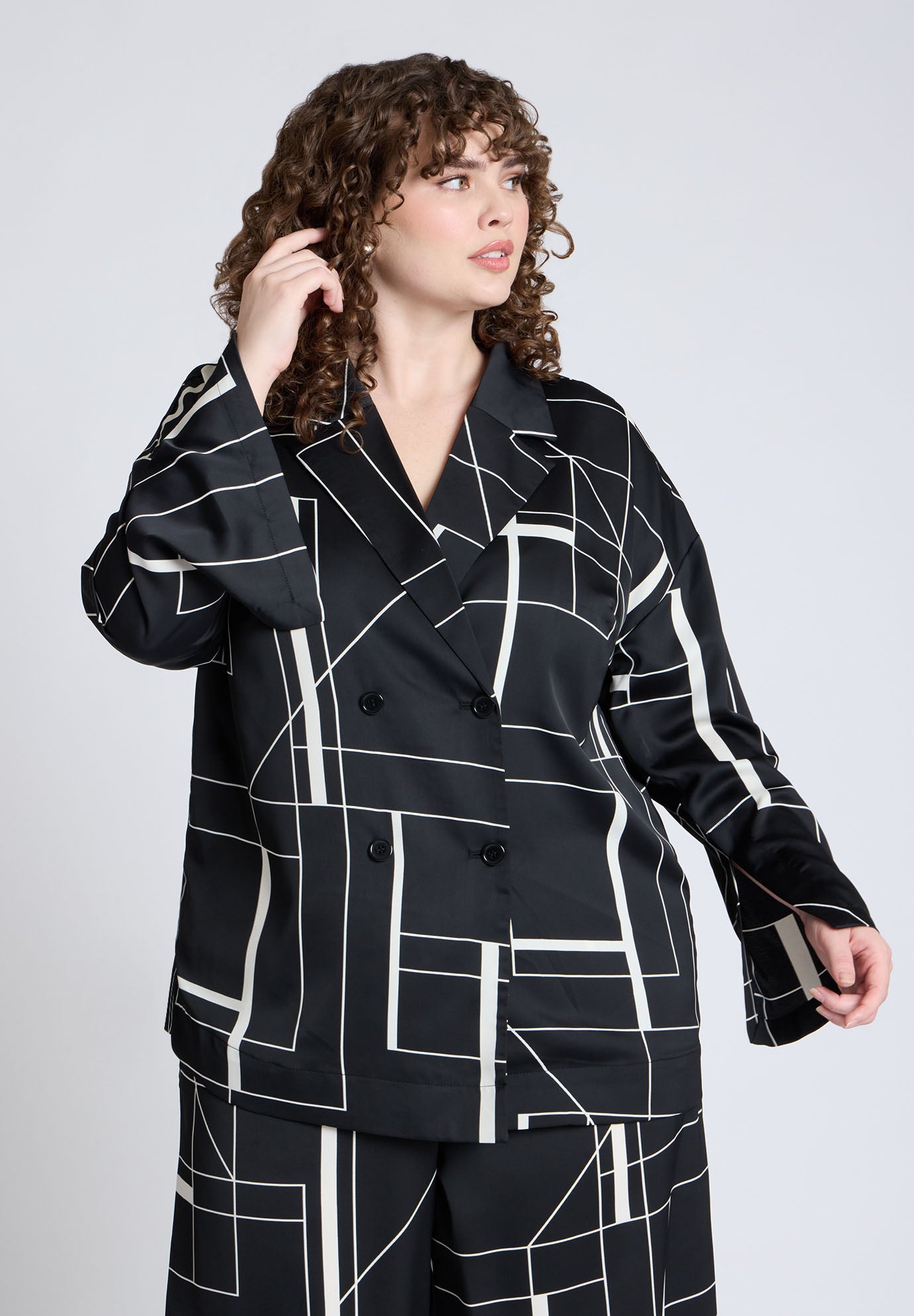 Double Breasted Oversized Shirt image number 0