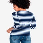 Three-Quarter Sleeve Scoop Neck Tee image number null