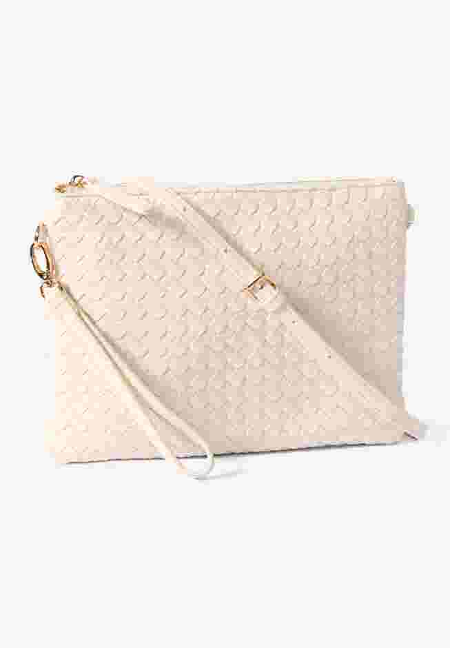 Woven Faux Leather Crossbody Bag image number 2