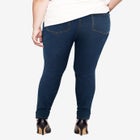 Stretch Denim Mid-rise Pull-on 4 Pocket Jeggings image number null