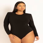 Strong Shoulder Thong Bodysuit image number null