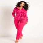 Satin Collared Blouse with Bow image number null