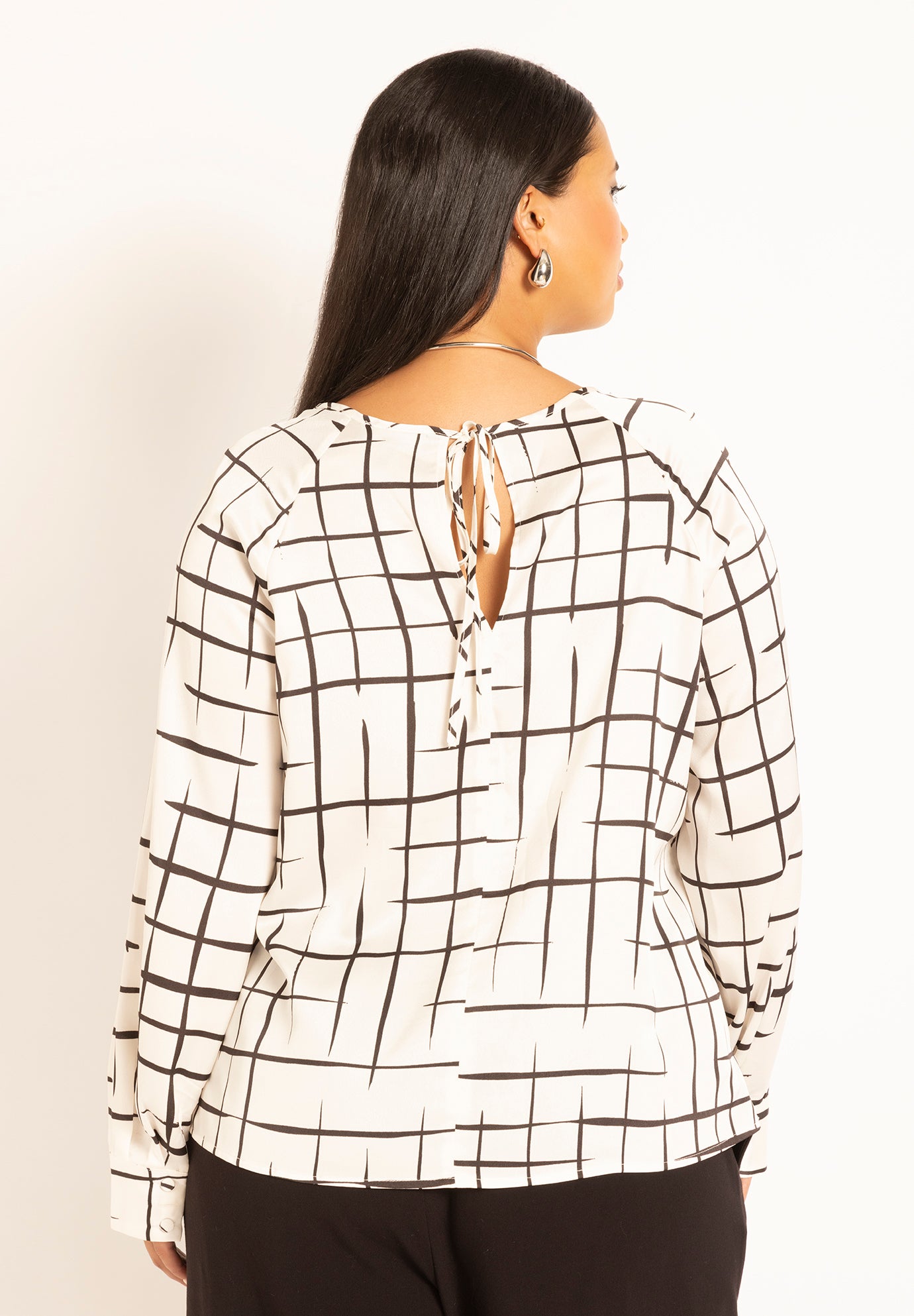Raglan Sleeve Printed Blouse image number 2