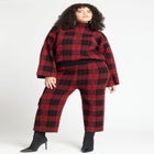 Mock Neck Intarsia Sweater image number null